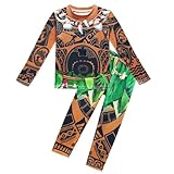 Lito Angels Kostüm Kleid Pyjama für Kleinkind Jungen, Sweartshirt Hose Bekleidungssets Verkleidung Schlafanzug, Größe 10-11 Jahre 146, Braun 293