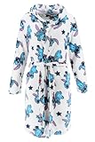 Disney Stitch Bademantel für Damen, Weicher Fleece Morgenmantel für Erwachsene, Bademantel Geschenk für Damen und Jugendliche | Größe M