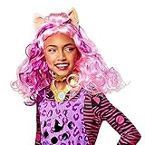 Rubies Clawdeen Perücke für Mädchen, Standardgröße, offizielles Monster High für Karneval, Weihnachten, Geburtstag, Party und Halloween. Halloween