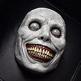 Windsfinr Halloween Masken Horror Gruselige Halloween Maske-Lächelnder Dämon, Gruseliger Clown Cosplay Halloween Dämon Karneval Fasching für Damen Herren
