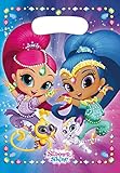 Amscan 9902158 - Partytüten Shimmer und Shine, 8 Stück, 23 x 16,5 cm, Mitgebsel, Kindergeburtstag