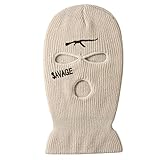 YAMEE Sturmhaube Herren Damen Wintermütze,Balaclava - 3-Loch Sturmmaske,Vollmaske Skimütze Strickmaske Vollgesichtsabdeckung für Outdoor Radfahren Skifahren