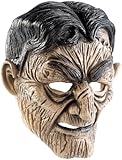 infactory Kostüm-Masken: Zombiemaske aus Latex-Gummi mit beweglichem Mund und Halteband (Fasching-Maske, Halloweengesichter, Halloween)