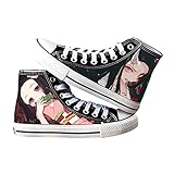 Xinchangda Kamado Tanjiro High Top Canvas Schuhe Unisex Anime Kamado Nezuko Paar Klassische Gedruckt Wohnungen Schuhe Mode Schnürschuhe Sneakers