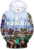MINIDORA Hoodie für Jungen Kinder Hoodie Unisex Kapuzenpullover Game Sweater(Q1221,160)