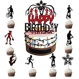 Happy Birthday Kuchendeko Schwarz, Geburtstag Tortendeko Junge Mädchen, Geburtstag Kuchendekoration Cake Topper Geeignet Für Cupcake Dekoration Und Theme Party Supplies