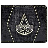 Assassins Creed Origins Goldwappen Schwarz Portemonnaie Geldbörse