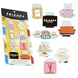 FRIENDS magnetische Lesezeichen Set mit 8 Clips - Geschenke für sie (Multipack, 8 Stück)