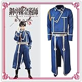 Fullmetal Alchemist Roy Mustang Cosplay Kostüm Adult Women Men Outfit Army Uniform Top Jacket Pants Gloves in Stock, Costume and Gloves, S