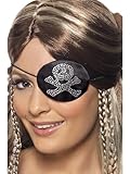 Smiffys Piraten-Augenklappe, Diamanten-Motiv
