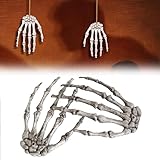 Halloween Skelett Hände Dekoration, Realistisch Aussehende Skelett, Skelett Totenkopf Deko, Halloween Deko Skelett, Skeletthände Skelett Deko, Garten Rasen Skeleton Stakes
