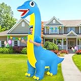 Danxilu Aufblasbares Dinosaurierkostüm für Erwachsene Aufblasbares Ganzkörper-Halloweenkostüm für Männer und Frauen Lustiger Drache mit Langem Hals für Cosplay-Partys, Tierthema, Maskerade