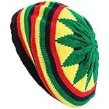 Generic Stricker Rasta Hut Reggae Jamaikanische Mütze Bunte Beanie Hut Häkeln Gestrickte Baskenmütze Slouchy Baggy Mütze Für Frauen Männer