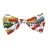 Widmann 00805 - Fliege Pop Art, Bowtie, Comic, Accessoire, Kostüm, Karneval, Mottoparty