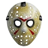 CASA CLAUSI Jason Mask Jason Maske Halloween-Kostüm Cosplay Party Erwachsene Schwarze Augen