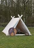 Battle-Merchant Wikingerzelt, 3 x 2.7 x 2 m, 350 GMS, naturfarben, OHNE Zeltstangen