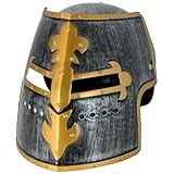 W WIDMANN MILANO Party Fashion - Ritter Helm mit Visier für Kinder, aus Hartplastik, Mittelalter Soldat
