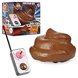 KreativeKraft Lustige Scherzartikel Klo Spiel, Prank Artikel, Ferngesteuert mit Bewegungs - Prank Geschenk für Kinder, Erwachsene (Braun)