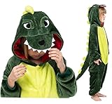 Seawhisper Dinosaurier Drachen Kostüm Kinder Jumpsuit Schlafoverall Tier Dino Pyjamas Karneval Kostüm Faschingskostüme 92 98 104 110 116 122 128