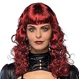Boland 85716 - Perücke Lady Steampunk, Rot, Kunsthaare mit Locken, Zubehör für Faschingskostüme, Karneval, Mottoparty