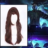 Spiel LOL Cosplay Perücken die unverzeihliche Yasuo Cosplay Perücke Wahrer Schaden Neue Haut Hitzebeständige synthetische Perücke Männer Langhaare