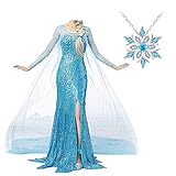 Big-On-Sale Prinzessinnenkostüm für Erwachsene, Damen, Krönungskleid, Cosplay, Elsa1, XS
