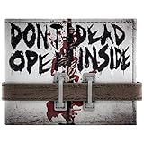 Walking Dead Öffnen sie nicht Strap Buttoned Grau Portemonnaie Geldbörse