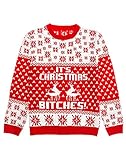Ugly Christmas Sweater - It's Christmas Bitches Weihnachtspulli Sweater, Multicolor, M