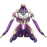 Generisch LOL Star Akali Cosplay Kostüm Spiel LOL Outfit Komplette Sets,L,Purple