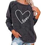 AMDOLE Prime Deals October 11-12 Roter Pullover Weihnachten Rotes Sweatshirt Damen Teenager Outfit Mädchen Oversize Fleece Hoodie Maritime Weste Damen Decken Hoodie Damen Lang