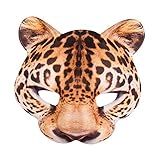 Boland - Halbmaske, Tiermaske mit realistischem Druck und Gummizug, ideal für Tier Faschingskostüme zum Karneval, für Halloween oder eine Mottoparty, Bunt