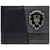 World of Warcraft Alliance Fraktion Insignien Portemonnaie Geldbörse Schwarz