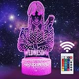 Nachtlicht, 3D LED Illusion Lampe Kinder Touch mit Intelligente Fernbedienung Led Tischlampe,16 Farben Farbwechsel Stichlicht für Jungen Kinderzimmer Weihnachten Dekoration Geburtstag Geschenk