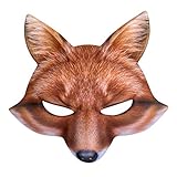 Boland - Halbmaske, Tiermaske mit realistischem Druck und Gummizug, ideal für Tier Faschingskostüme zum Karneval, für Halloween oder eine Mottoparty