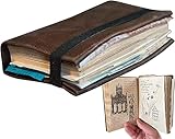 WSADZXC77 Indiana Jones Grail Diary, Vintage Journal Buch Kreatives Geschenk, Holy, Klassische Movie Prop, Vintage-Tagebuch, Sammlerstück, 6.7 x 4 in
