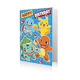 Danilo Promotions LTD Happy Birthday Card, Pokemon Birthday Card, Birthday Card Pokemon, Happy Birthday Card