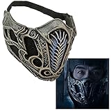 Mortal Kombat Destruction 2021 Film Scorpion/Sub-Zero/Lin Kuei Warriors Mask Latex Cosplay Halloween Props (Sub-Zero)