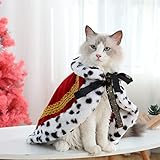 Lovelyshop Pet Serial Lux Mantel für Katzen und Hunde, für Halloween-Kostüme, König, Königin, Prinz und Prinzessin, Cosplay-S Rot