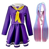 Shiro Cosplay Kostüm NO GAME NO LIFE Anime Cosplay Halloween Kostüm Karneval Party Bühnenauftritt Kleid Geschenke Für Anime Fans