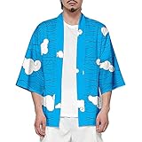 Yumenam Unisex Kimono Mantel Anime Demon Slayer Sakonji Douma Kibutsuji Muzan Rui 3D Druck Cosplay Kostüm Kimono Cardigan Kleidung Cosplay Top Uniform Urlaub Pyjama für Erwachsener