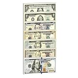 140 Stück Spielgeld,Money Dollar Fake Scheine,Geld Prop Copy,Falschgeld,Kinder Originalgröße,Blätter Dollarscheine,Falsch Gel Geldscheine,Kaufen Mone,Münzen,Pielgeld,Play Schein,Spiel Und