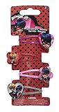 Joy Toy 65981 Figuren & Charactere Miraculous Haarspangen - 4 Motive - auf backercard 5x1x15 cm, girls, Lavendel, Orange, Grau