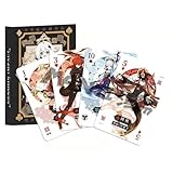 Anime Spielkarten,Genshin Impact Paimon Cosplay Figur Playing Cards Cartoon Entertainment Spiel Pokerkarten