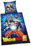 Herding DRAGONBALL SUPER Bettwäsche-Set, Bettbezug 135 x 200cm, Kopfkissenbezug 80 x 80cm, Baumwolle/Renforcé