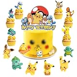 33 PCS Tortendeko Geburtstag Kinder, Kuchen Deko, Tortendeko Figuren + Cake Topper Cupcake + Tortenfiguren Kindergeburtstag, Tortendekoration Kinder für Jungen/Mädchen
