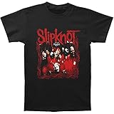 Slipknot Band Frame Herren-T-Shirt, Schwarz, Schwarz, L