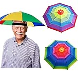 Herren, unisex 3 Stück Regenschirmhüte Camouflage Regenschirm Hut Kopf Schirmhut Schirm Kappe ​Fischerhut Strandschirm Stirnband