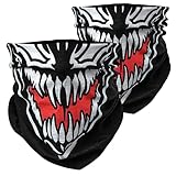 BlackNugget Venom Ghost Ninja Karneval Fasching gesichtsmaske gesichtsschal bandana sturmhaube funktionshaube gesichtshaube stirnhaube kopfbedeckung halsbedeckung stirntuch stirnband bekleidung