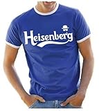 Coole-Fun-T-Shirts Heisenberg Logo T-Shirt blau_HERI Gr.2XL