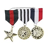 Boland 44320 - Militärische Auszeichnungen, One Size, Medaillen, Soldatenkostüm, Militärkostüm, Karneval, Mottoparty